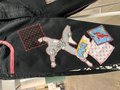 Power Rangers upcycled custom patchwork collage jeans