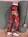 Red plaid fears patchwork upcycled pants