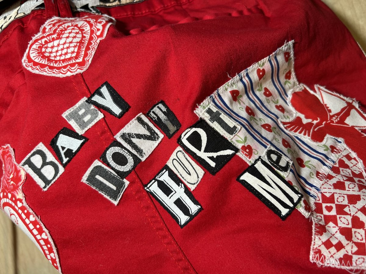 Cupid patchwork upcycled shorts