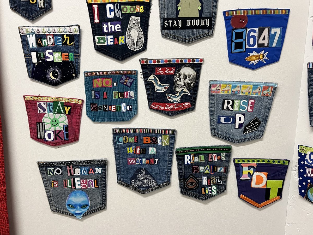 Main character energy art collage patch 