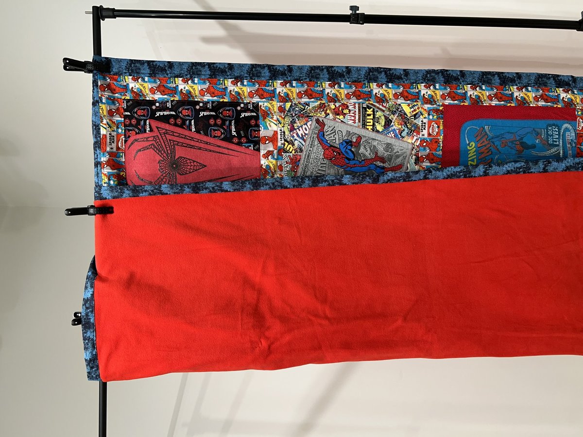 Spider-Man Tshirts blanket upcycled handmade one of a kind
