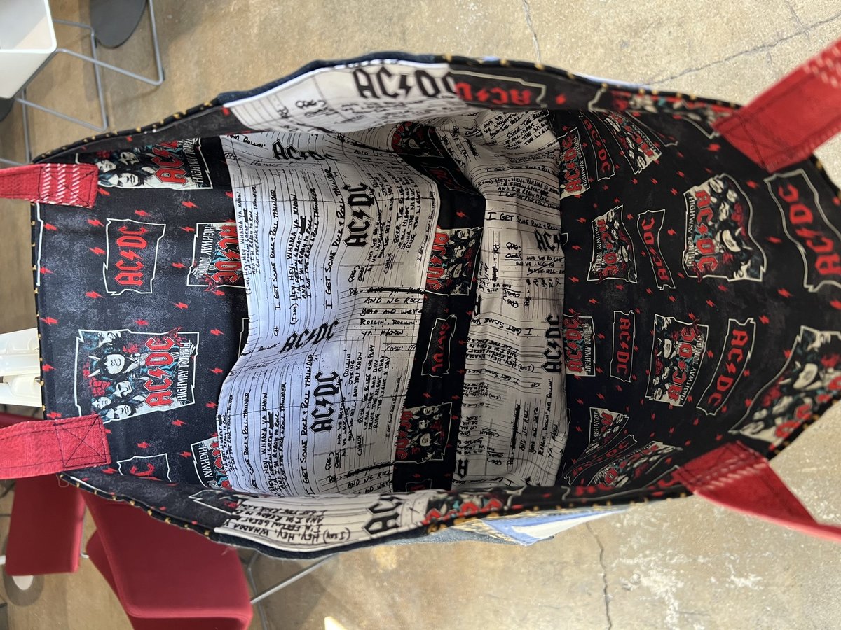 ACDC Tshirt market bag