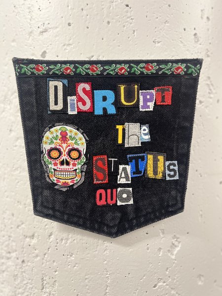 Status quo art collage patch