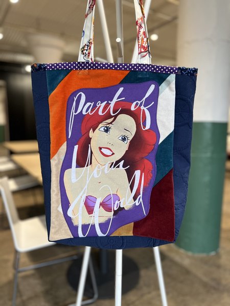 Ariel little mermaid tshirt market bag