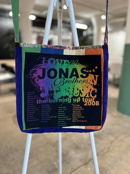 Jonas brothers Tshirt crossbody bag