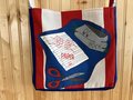 Rock, paper, scissors tshirt crossbody bag 