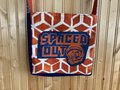 Spaced out tshirt crossbody bag 