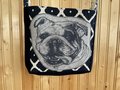 Blue dog tshirt crossbody bag 