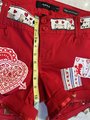 Cupid patchwork upcycled shorts