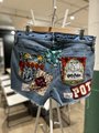 Harry Potter upcycled custom patchwork collage shorts 14