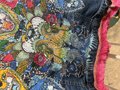 Animal collage patchwork upcycled Jean jacket. 