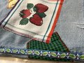 Strawberry collage overall shorts size women’s small