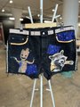 I am Groot upcycled collage shorts