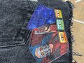 I am Groot upcycled collage shorts