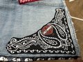 Harley upcycled patchwork collage skirt size 00