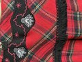 Red plaid collage skirt sz 14