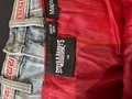 Red plaid collage skirt sz 14