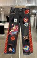 Wonder Woman custom patchwork collage Levi’s jeans