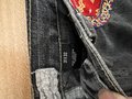 Wonder Woman custom patchwork collage Levi’s jeans