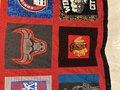 Chicago sports tshirt blanket