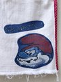 Smurf altered collage skirt
