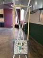 They them crossbody bag green and gray 