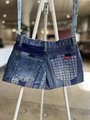 Alice upcycled shorts bag