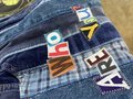 Alice upcycled shorts bag
