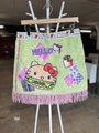 Hello kitty patchwork upcycled wrap skirt