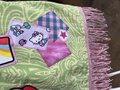 Hello kitty patchwork upcycled wrap skirt