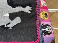 Puppy patchwork upcycled Jean jacket youth large