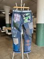So many pockets upcycled patchwork jeans