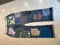 So many pockets upcycled patchwork jeans