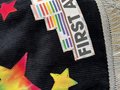 First Avenue rainbow stars tshirt upcycled skirt size M