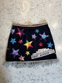 First Avenue rainbow stars tshirt upcycled skirt size M