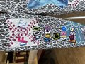 Glitter kitties patchwork collage upcycled jeans
