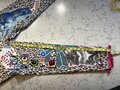 Glitter kitties patchwork collage upcycled jeans