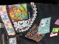 Indoor cat patchwork collage shorts