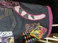 Indoor cat patchwork collage shorts