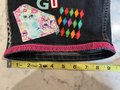 Indoor cat patchwork collage shorts