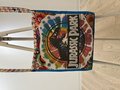 Jurassic Park Tshirt crossbody bag tie dye 