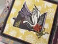 Minnesota swan and frog crossbody bag