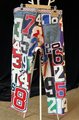 Number collage jeans