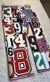 Number collage jeans
