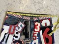 Number collage jeans