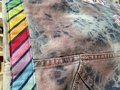 Landing unicorn altered denim skirt