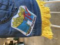 MTV yellow fringe altered skirt