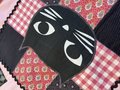 Cat Jean jacket pink and black 