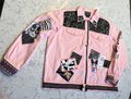 Cat Jean jacket pink and black 