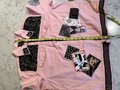 Cat Jean jacket pink and black 